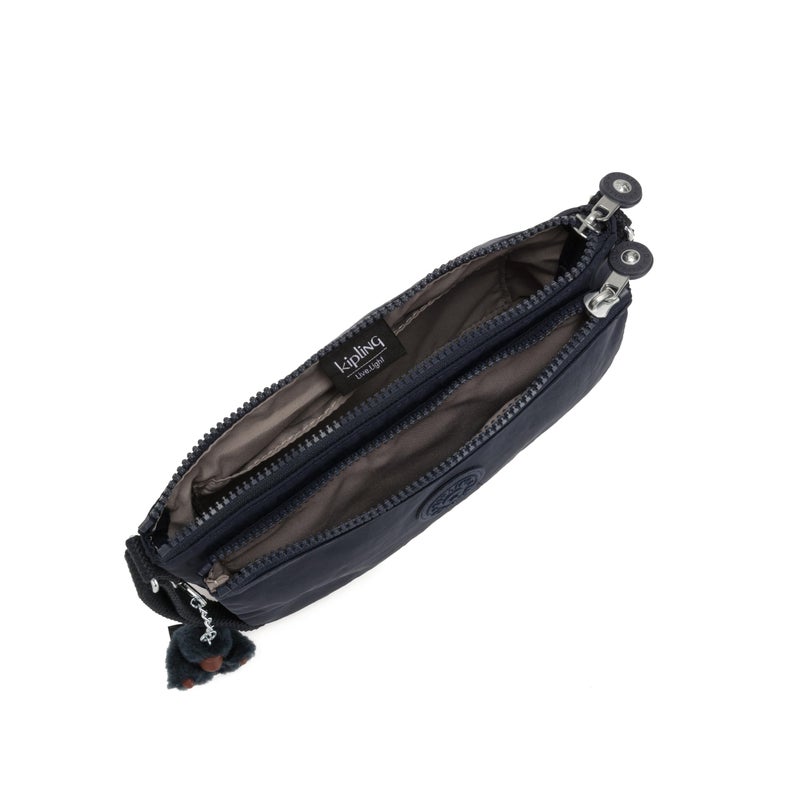 KIPLING KIPLING حقيبة ميكايلا للنساء من كيبلينغ، خفيفة جداً، حزام قابل للتعديل، حقيبة كروس بودي نايلون مطبوعة، Waves لذيذة، 9.25 ل x 6 ح 1.5 د الولايات المتحدة - Image 3